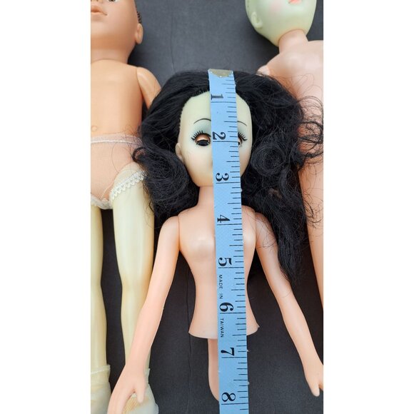 Vintage Creepy Dolls Haunted Terror Sisters Sleepy Eyes Lot Of 5 Cone DIY Craft - Picture 13 of 13